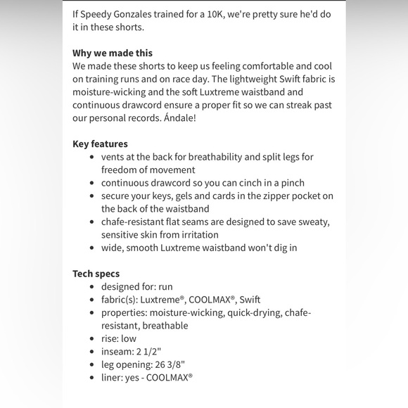 Lululemon Speed Shorts Size 8 Pink Plumeria Print - Picture 6 of 6